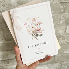 Load image into Gallery viewer, One Year On Bereavement Large Card 00414