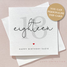 Load image into Gallery viewer, Happy 18th Birthday Card 00288