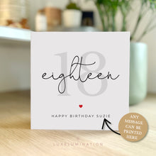 Load image into Gallery viewer, Happy 18th Birthday Card 00288