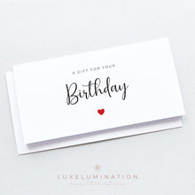 Load image into Gallery viewer, Birthday Gift Money Envelope, Handmade Card 00439