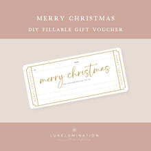 Load image into Gallery viewer, Merry Christmas DIY Fillable Voucher 00617