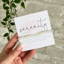 Load image into Gallery viewer, Opalite Bracelet for Serenity. Healing Crystal, Gemstone Stacking Bracelet, 6mm Beads