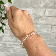 Load image into Gallery viewer, Clear Quartz Bracelet for Healing. Healing Crystal, Gemstone Stacking Bracelet, 6mm Beads
