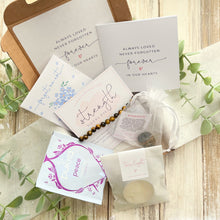 Load image into Gallery viewer, Strength Bereavement Box with Tigers Eye Crystal Bracelet