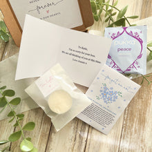 Load image into Gallery viewer, Calm Bereavement Box with Amethyst Crystal Bracelet