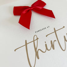 Load image into Gallery viewer, Happy 30th Luxury Personalised Birthday Card 00621
