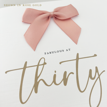 Load image into Gallery viewer, Happy 30th Luxury Personalised Birthday Card 00621