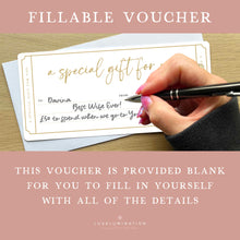 Load image into Gallery viewer, A Special Gift for you Voucher, DIY Fillable Gift 00615