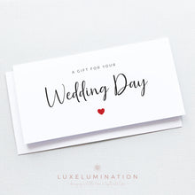 Load image into Gallery viewer, Wedding Gift Money Envelope, Handmade Card 00364