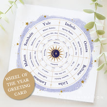 Load image into Gallery viewer, Wheel of the Year Greeting Card. Any Occasion Card. 00520