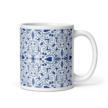 Load image into Gallery viewer, Pretty Blue Pattern Mug. Gift for a Friend. Coffee Mug. Tea Mug.