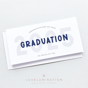 Graduation 2025 Congratulations Gift Money Wallet Envelope, Handmade Card 00372