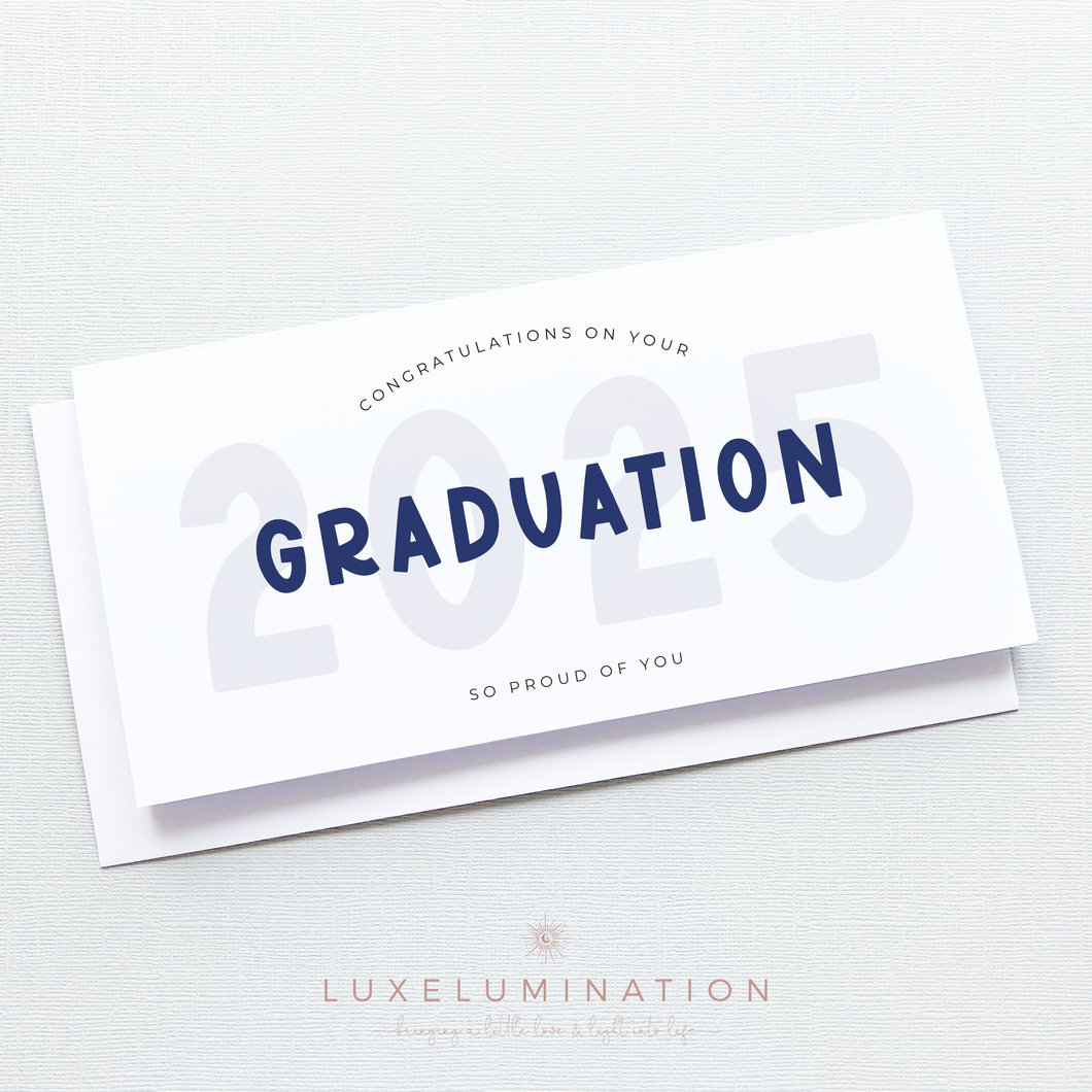 Graduation 2025 Congratulations Gift Money Wallet Envelope, Handmade Card 00372