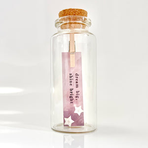 Dainty Stirling Silver Star Earrings, Message in a Bottle