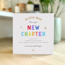 Load image into Gallery viewer, A New Chapter, Congratulations, Well Done, So Proud of You Card 00391
