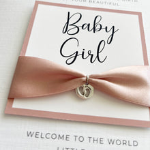 Load image into Gallery viewer, Congratulations on the birth of your beautiful Baby Girl Luxury Card 00317
