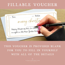 Load image into Gallery viewer, Merry Christmas DIY Fillable Voucher 00617
