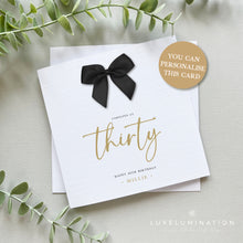 Load image into Gallery viewer, Happy 30th Luxury Personalised Birthday Card 00621
