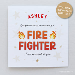 Firefighter Congratulations Card 00437