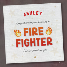 Load image into Gallery viewer, Firefighter Congratulations Card 00437
