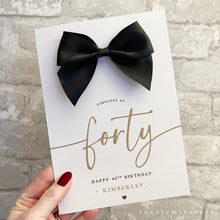 Load image into Gallery viewer, Forty, Personalised 40th Happy Birthday Card 0075240
