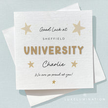 Load image into Gallery viewer, Good Luck at University Card, Congratulations, So Proud of You 00468
