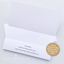 Load image into Gallery viewer, Holiday Funds Gift Money Wallet Envelope, Honeymoon Funds Handmade Card 00396
