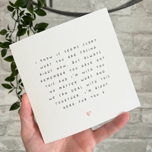 Difficult Times Greeting Card 0042