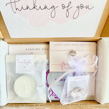 Load image into Gallery viewer, Miscarriage Sympathy Gift Box, Loss of a Baby, Pregnancy Bereavement, Thinking of You, Miscarriage gift for couples 00214
