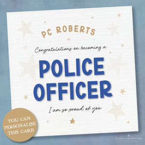 Police Congratulations Card 00431