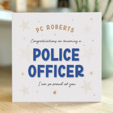 Load image into Gallery viewer, Police Congratulations Card 00431
