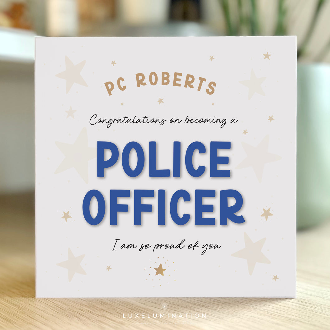 Police Congratulations Card 00431