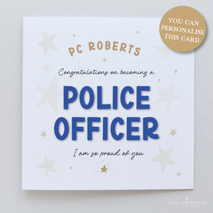 Police Congratulations Card 00431