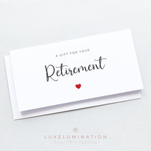 Load image into Gallery viewer, Retirement Gift Money Envelope, Handmade Card 00365
