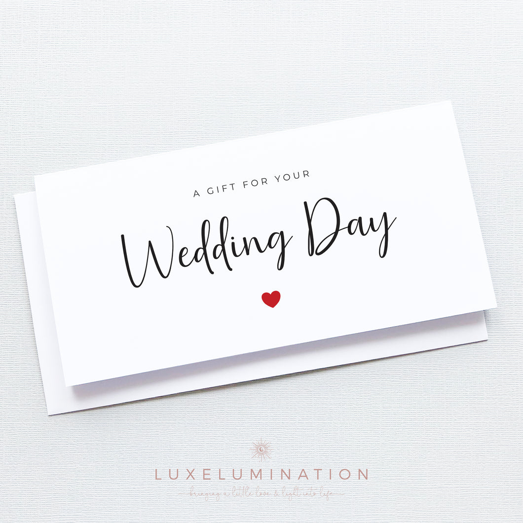 Wedding Gift Money Envelope, Handmade Card 00364