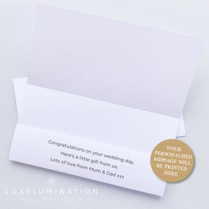 Wedding Gift Money Envelope, Handmade Card 00364