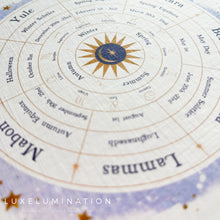 Load image into Gallery viewer, Wheel of the Year Greeting Card. Any Occasion Card.  00520
