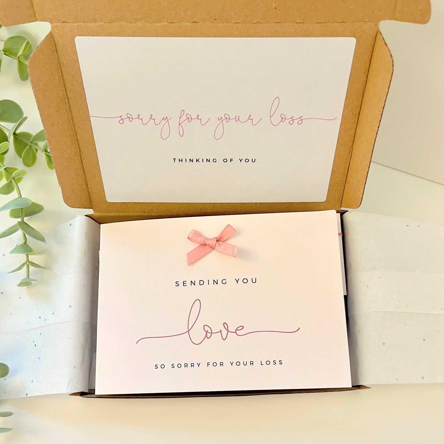 Sympathy Condolences Bereavement Box, Personalised Gift, Hug in the Post, Thinking of you, Crystals, Grief, Loss, Forget Me Not Seeds