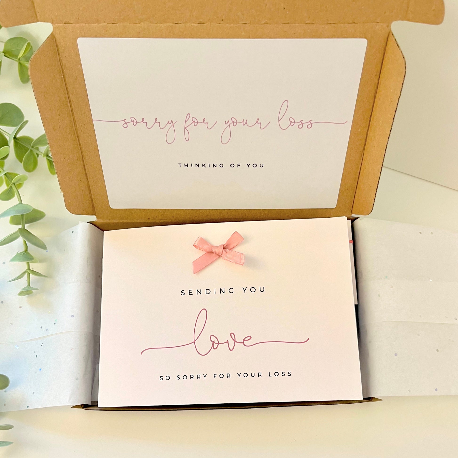 Sympathy Condolences Bereavement Box, Personalised Gift, Hug in the Post, Thinking of you, Crystals, Grief, Loss, Forget Me Not Seeds