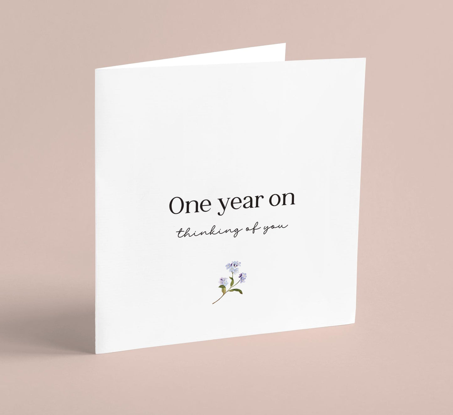One Year On Remembrance Card