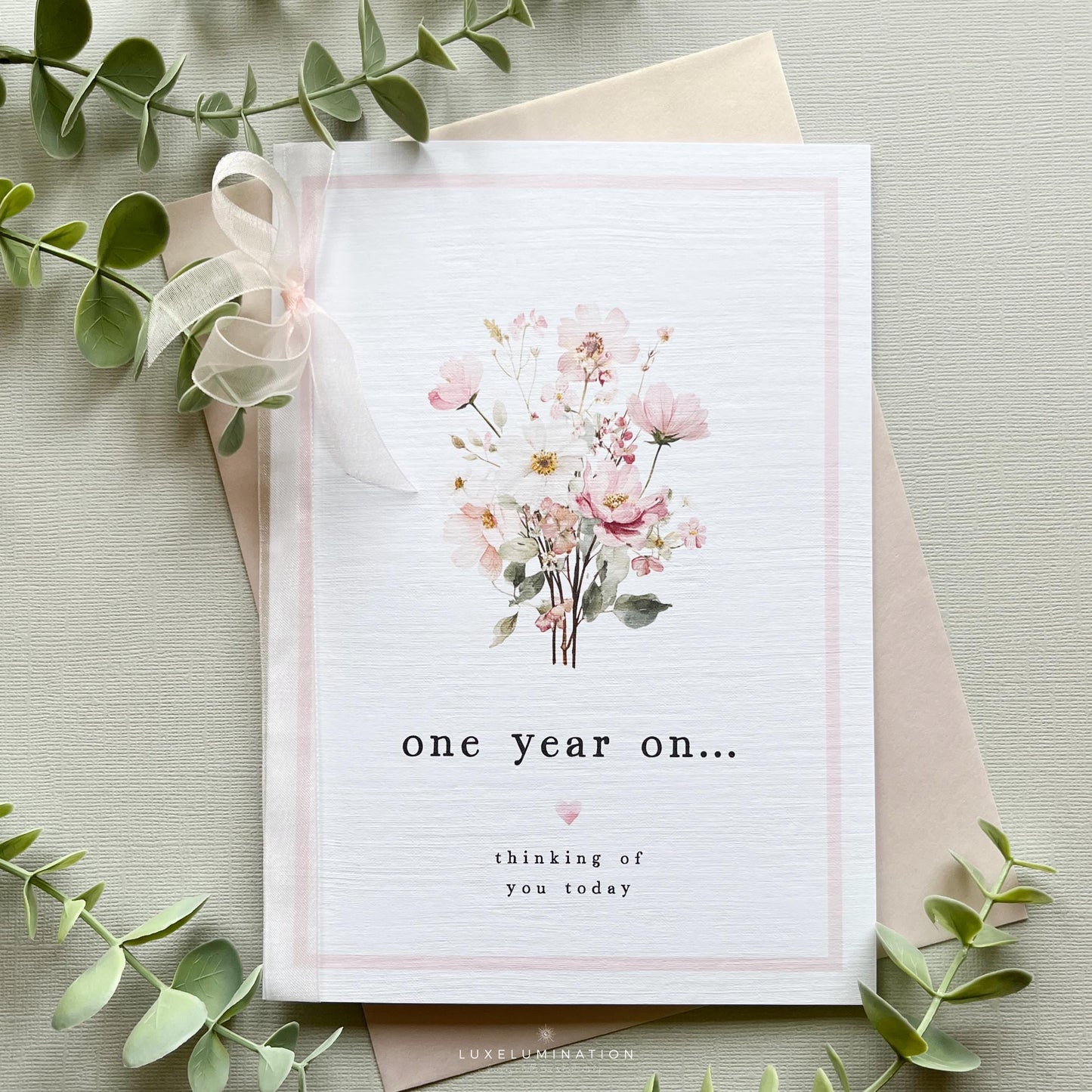 One year on Remembrance Greeting Card