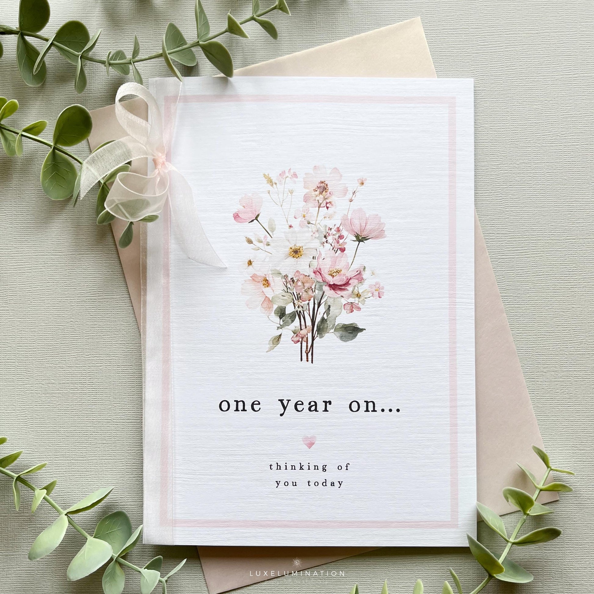 One year on Remembrance Greeting Card