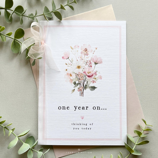 One year on Remembrance Greeting Card