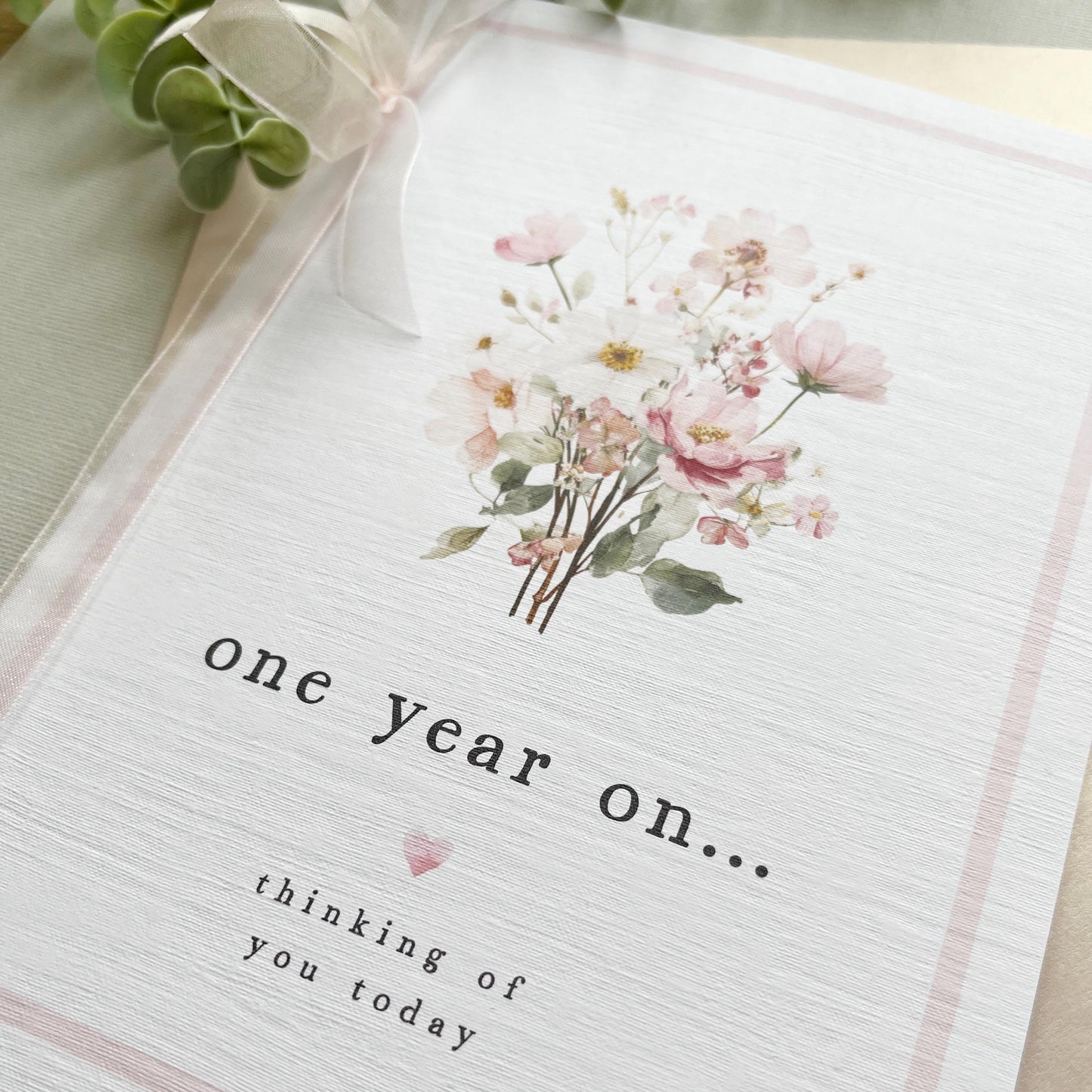One year on Remembrance Greeting Card