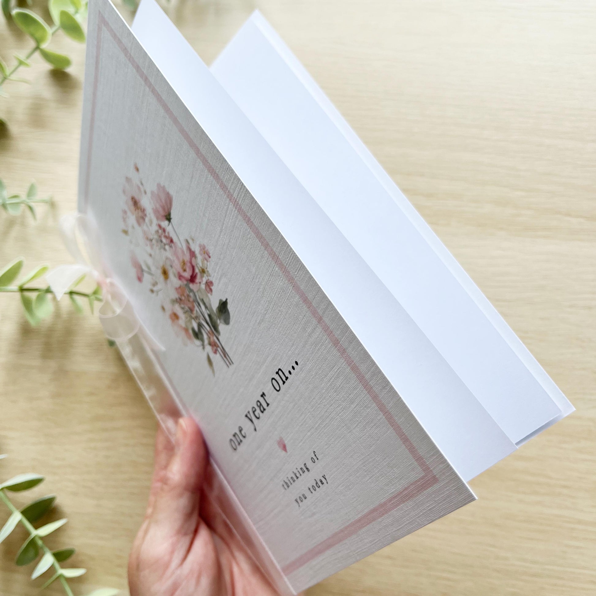 One year on Remembrance Greeting Card