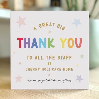 Thank you to all the Staff Personalised Card