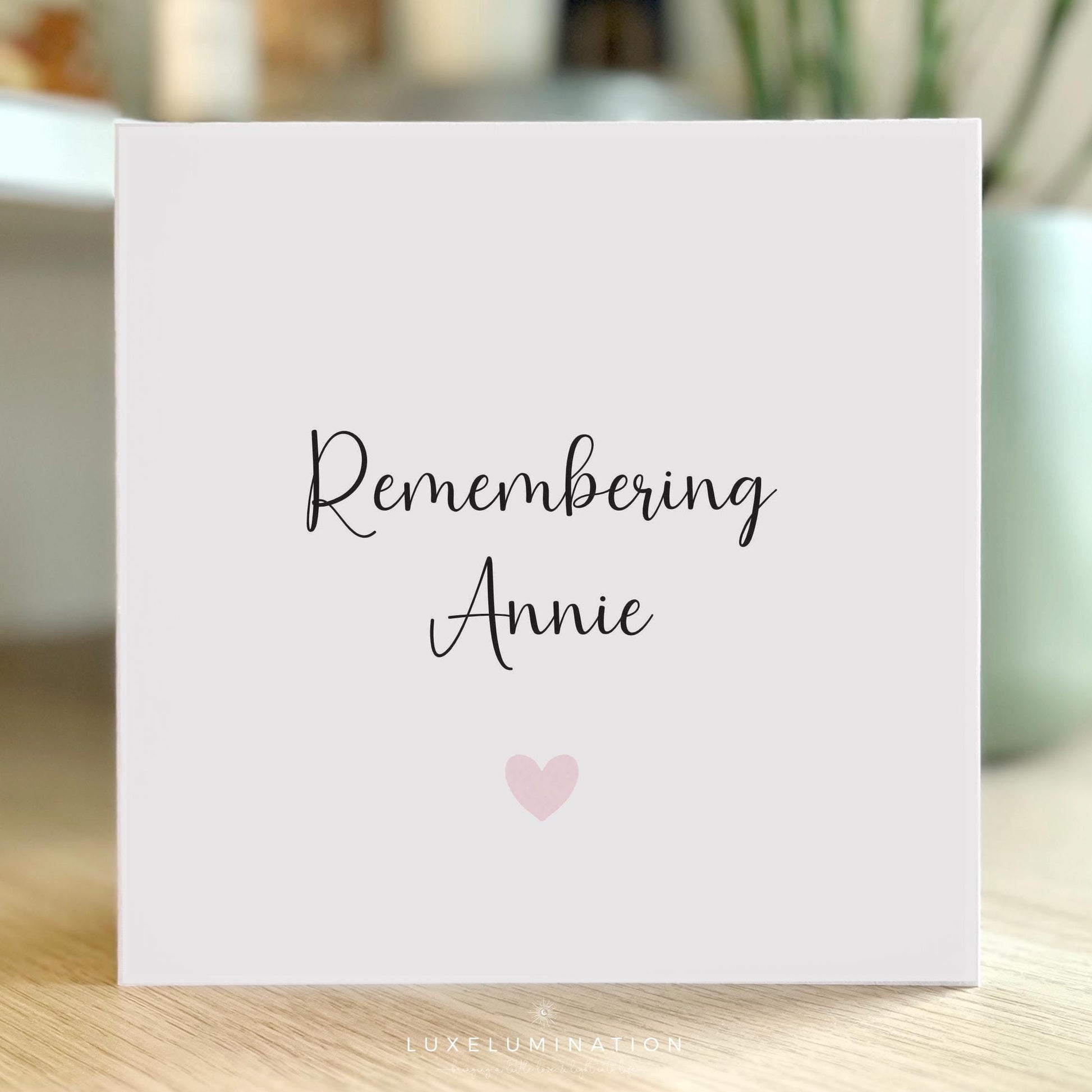 Personalised Remembrance, Memorial Card