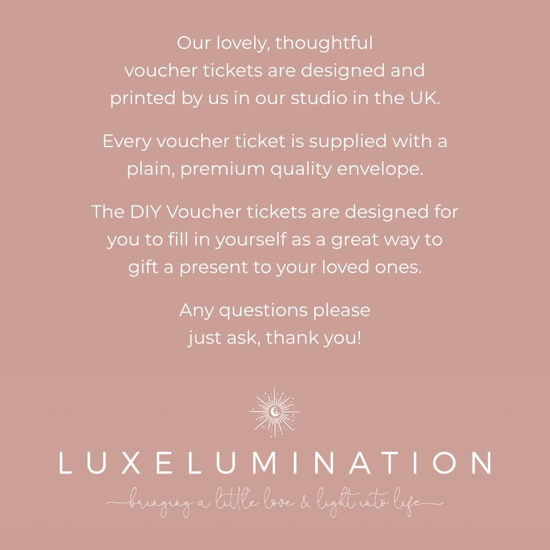 Tattoo Gift Voucher, DIY Fillable Surprise Reveal Tickets.