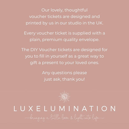Merry Christmas Gift Voucher, DIY Fillable Surprise Reveal Tickets.
