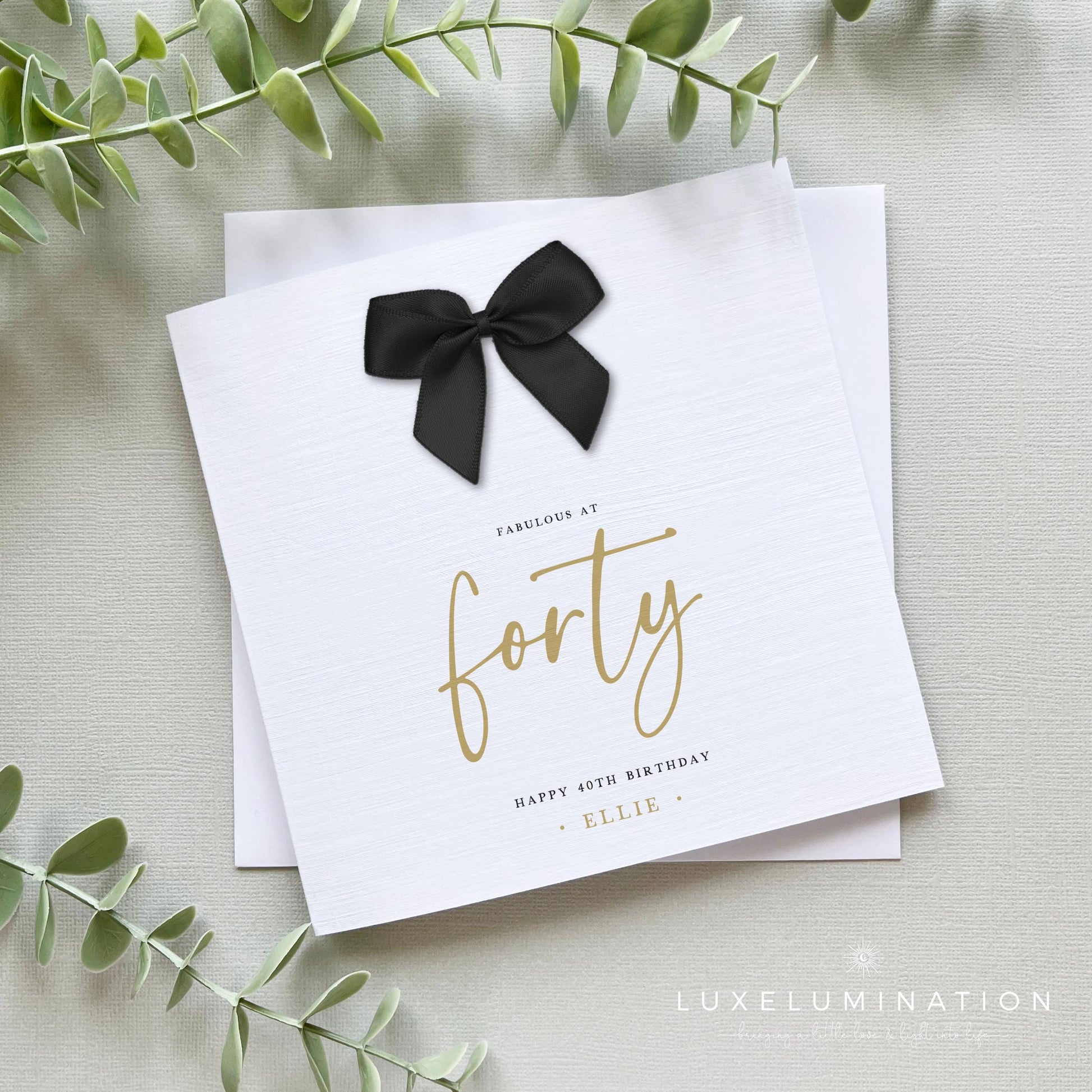 Personalised 40th Birthday Card